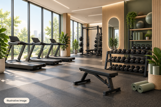 Illustrative gym interior, not a photograph of this venue.